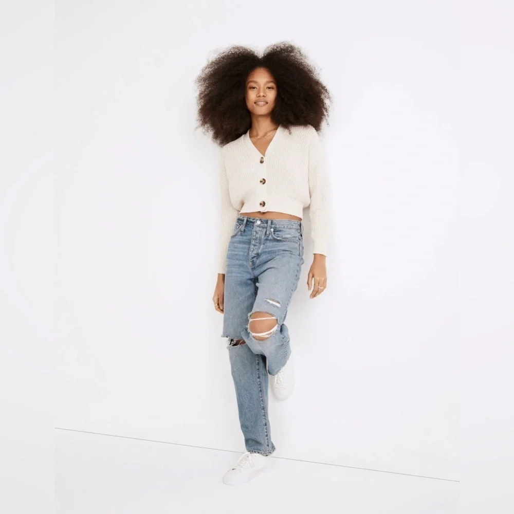 Madewell | The‎ Dadjean in Dustin Wash: Destroyed Edition Distressed Size 27/4